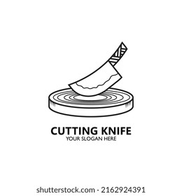cutting knife restaurant logo inspiration