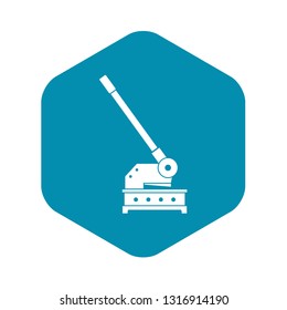 Cutting machine icon in simple style isolated on white background vector illustration