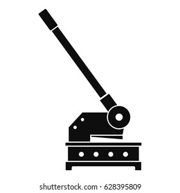 Cutting machine icon in simple style isolated on white background vector illustration