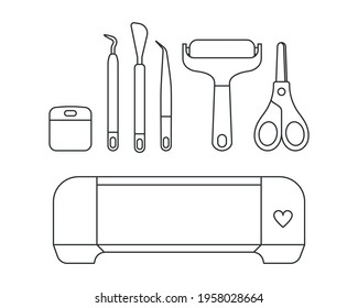 Cutting Machine for small business or Hobby: scrap booking tools, paper cutting, vinyl sticker making clipart svg