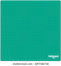 Cutting mats. the ground is green