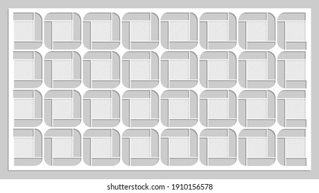 molde de corte, formas de corte nítidas, esténcil de hacer a mano, plantilla de coloreado, papel blanco sobre fondo gris, relieve y corte en un trazador