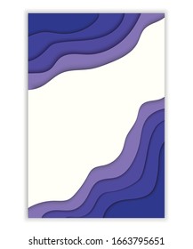 Dibujo vectorial de diseño de papel 3D para el sitio web. Diseño para presentación de negocios, volante e invitación. Arte colorido de tallado.