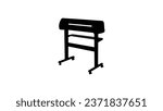 Cutting Plotter Machine silhouette, high quality vector