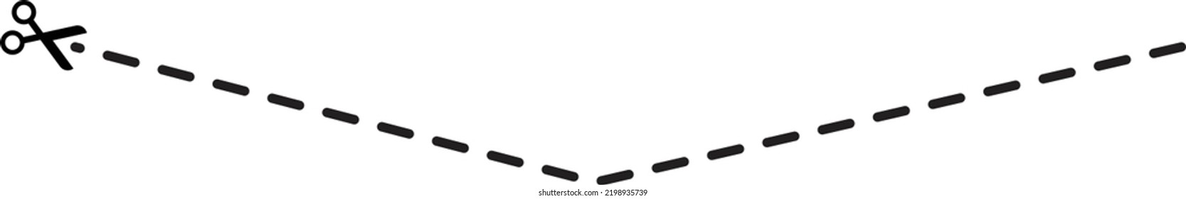 Cutting practice for kids element to improve motor skills, coordination and develop small muscles for preschool and kindergarten children in a vector illustration 

