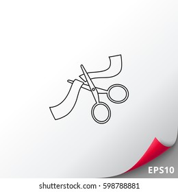 Cutting ribbon