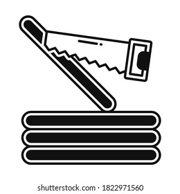 
Cutting with Saw Vector Icon which can easily modify or edit
