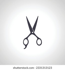 cutting scissors icon. cosmetic scissors icon.