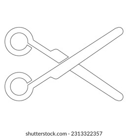 cutting scissors icon vector illustration design