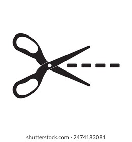 cutting scissors icon vector illustration design template