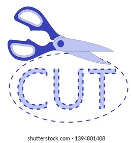 cutting scissors symbol cut icon