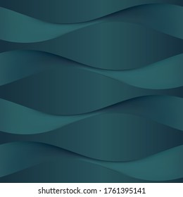 Cutting seamless texture. Wavy background. Interior wall decoration.