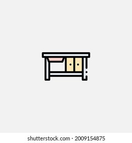 Cutting table icon sign vector,Symbol, logo illustration for web and mobile