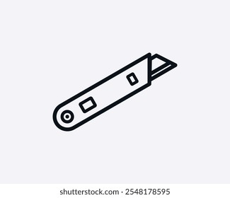 Cutting tool design on white background