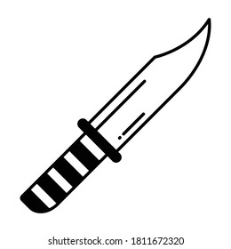 Herramienta de corte Icono vectorial de estilo semirguista que puede modificar o editar fácilmente