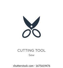 Cutting tool icon vector. Trendy flat cutting tool icon from sew collection isolated on white background. Vector illustration can be used for web and mobile graphic design, logo, eps10