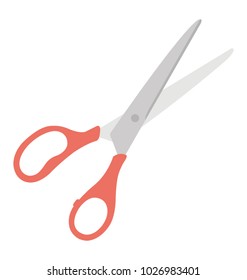 
A cutting tool, scissor flat icon
