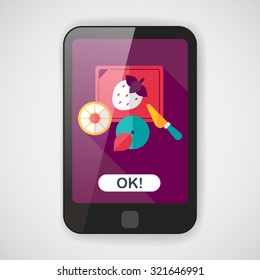 cutting toy flat icon with long shadow,eps10