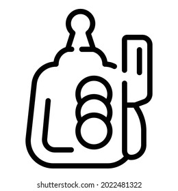 Cutting vegetables icon outline vector. Vegetable cut. Cucumber carrot knife