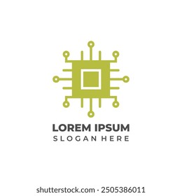 Cutting-edge chip logo embodying technology and intelligence