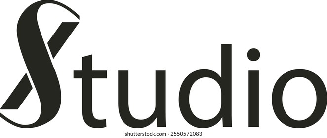 A cutting-edge logo with a bold 'X' at its core, combining sharp lines and dynamic shapes, representing creativity, innovation, and forward-thinking studio excellence.