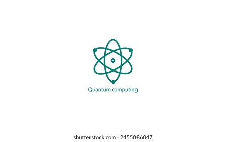Cutting-Edge Quantum Computing Vector Icon