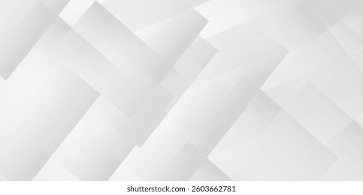 Cutting-Edge White and Gray Geometric Design with Layered Triangular Shapes and Randomly Arranged Transparent Lines, Perfect for Sleek Digital and Corporate Aesthetic
