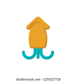 cuttlefish icon vector flat style
