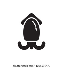 cuttlefish icon vector glyph style