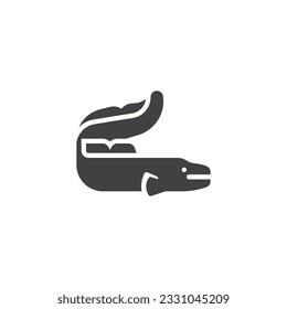 Cuttlefish molluscs vector icon. filled flat sign for mobile concept and web design. glyph icon. Symbol, logo illustration. Vector graphics