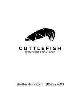 Cuttlefish restaurant logo vector illustration design, vintage logo