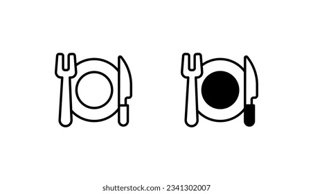 Cuttlery icon design with white background stock illustration