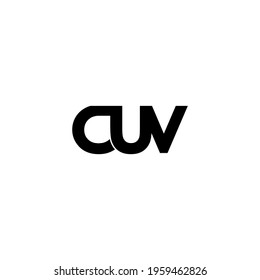 cuv letter original monogram logo design