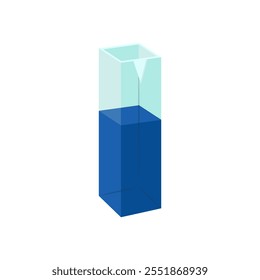 Cuvette Flat Icon, Vector illustration