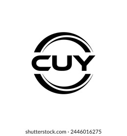 CUY Letter Logo Design, Inspiration für eine einmalige Identität. Moderne Eleganz und kreatives Design. Wasserzeichen Deinen Erfolg mit dem Striking this Logo.