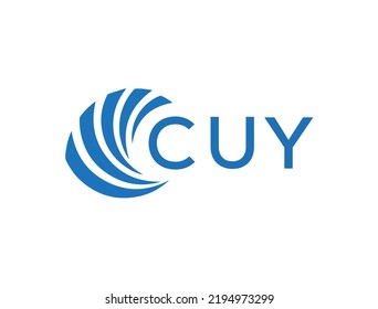 CUY-Buchstaben Logo-Design auf weißem Hintergrund. CUY Creative Circle Letter Logo Konzept. CUY Letter Design.
