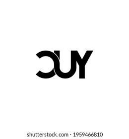 cuy letter original monogram logo design