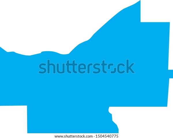 Cuyahoga County Map Ohio State Stock Vector (Royalty Free) 1504540775