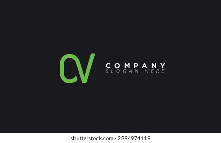 CV Alphabet Buchstaben Initial Monogram Logo VC, C und V