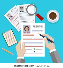 23,384 Job Interview Resume Stock Vectors, Images & Vector Art 