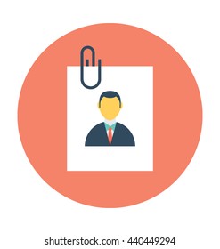 Cv Attachment Vector Icon
