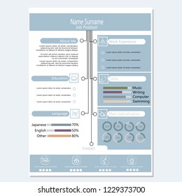 cv business template vector