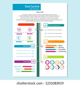 cv business template vector