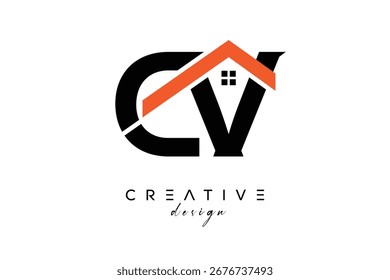CV Creative Real Estate Architecture Monograma y Home Logo