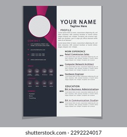 Plantilla de diseño curricular CV Diseño CV profesional Plantilla de reanudación. Se reanudan los trabajos profesionales o de diseño de Cv. Trabajar en la mejor empresa. Lista profesional de contratación de trabajo, trabajo de negocios hr entrevista doc