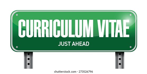 cv, curriculum vitae post sign concept illustration design over white