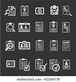 CV - Curriculum vitae, profile resume vector