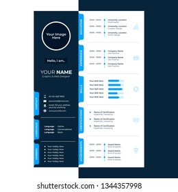 cv design template with icons included