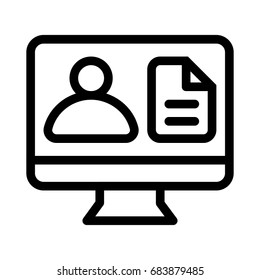 CV display icon