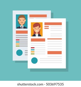 cv document paper isolated icon
